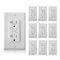 Faith Self-Test 20A TR WR GFCI Outlet Receptacle, White, PK 10 GLS-20ATRWR-WH-10 - alternate 1